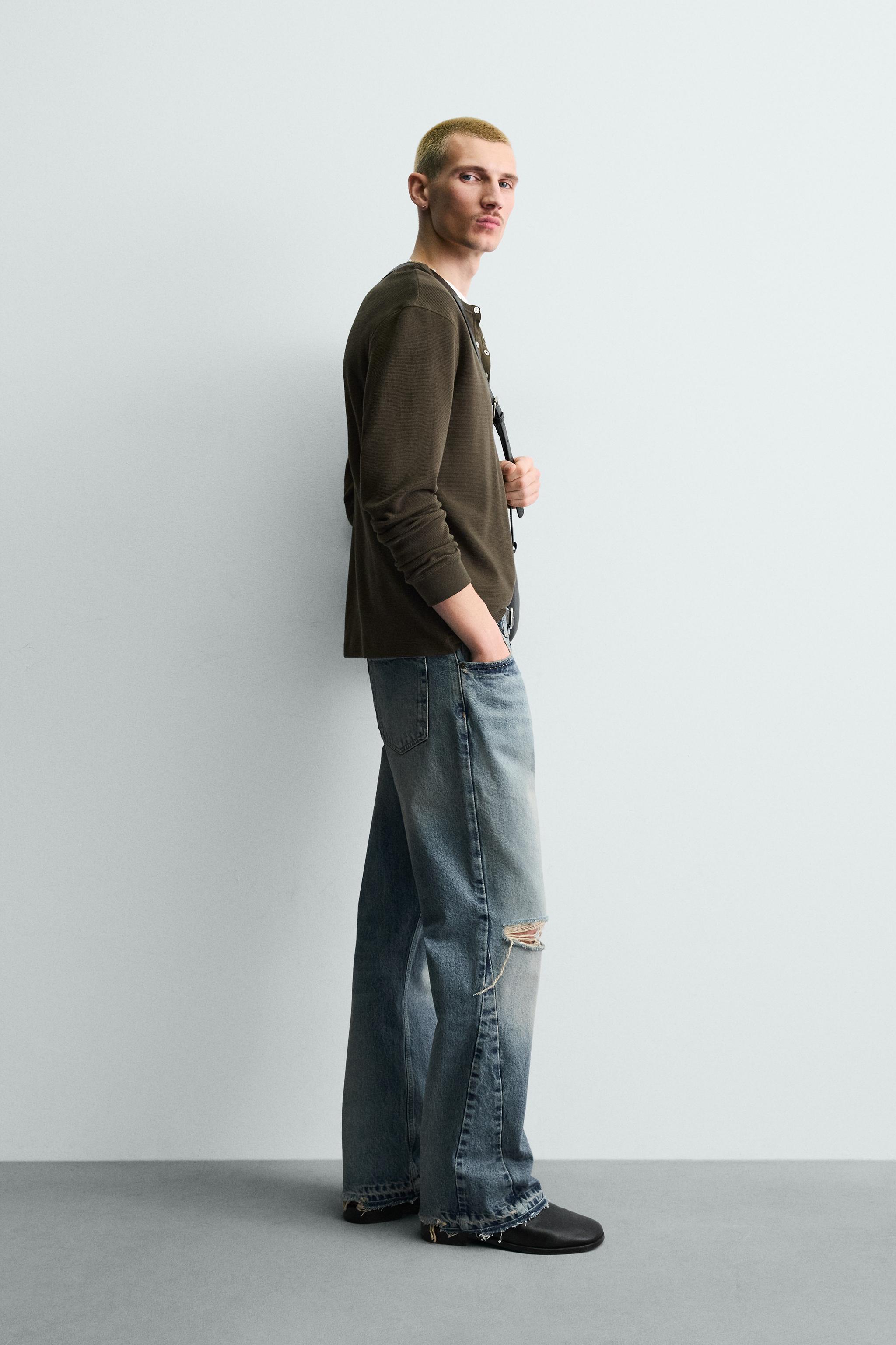 JEANS FLARE FIT DÉCHIRURES